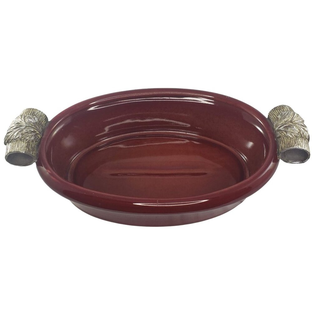 Fitz and Floyd Exoticals Cayenne Small Oval Basin Centerpiece Bowl